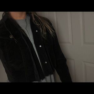 cropped corduroy jacket